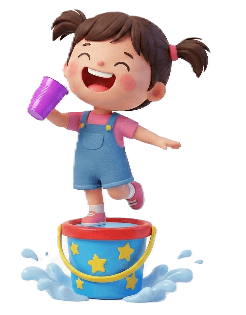 Little Dreamer Character with Bucket